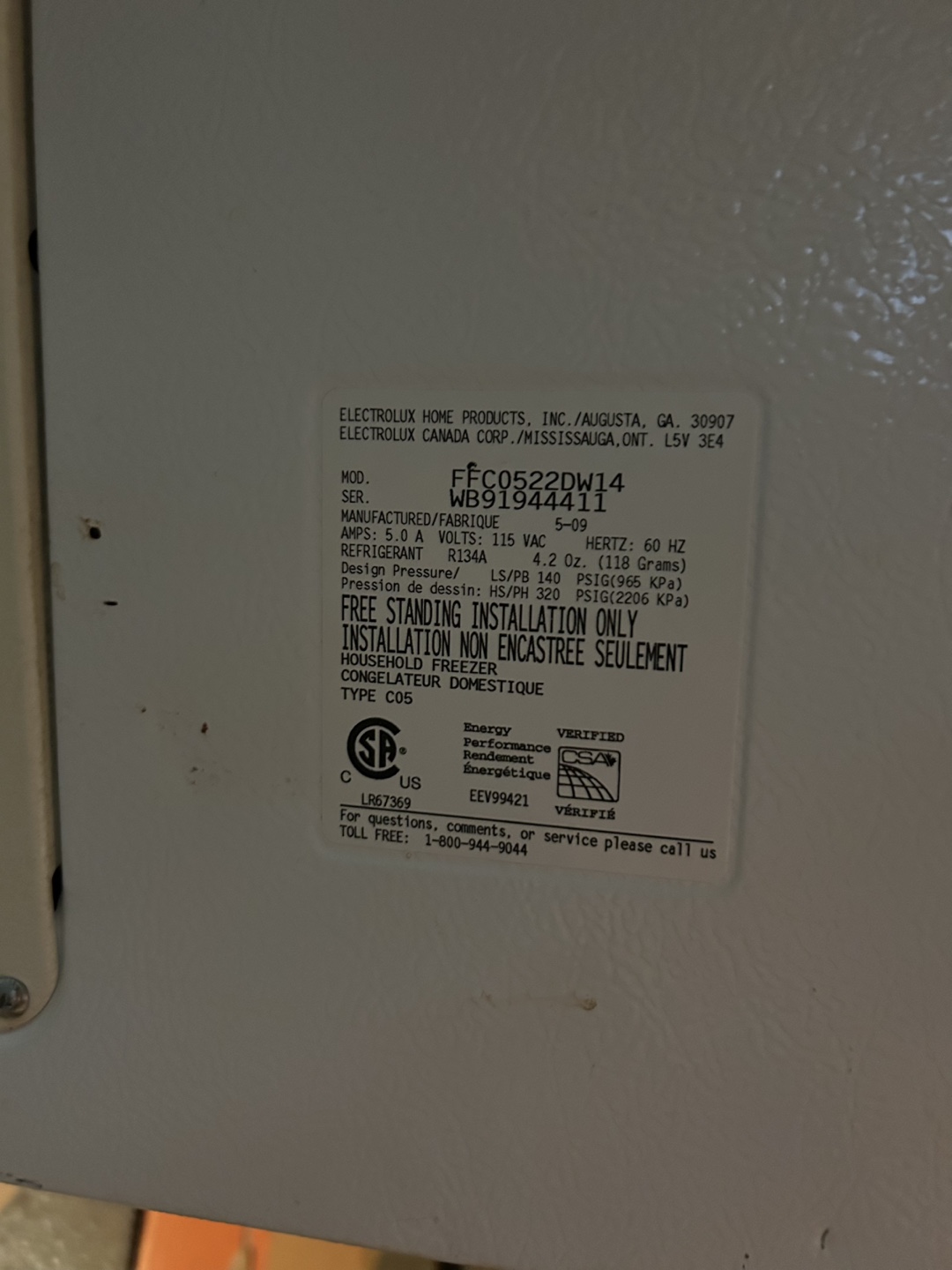 Frigidaire Chest Freezer - photo 3