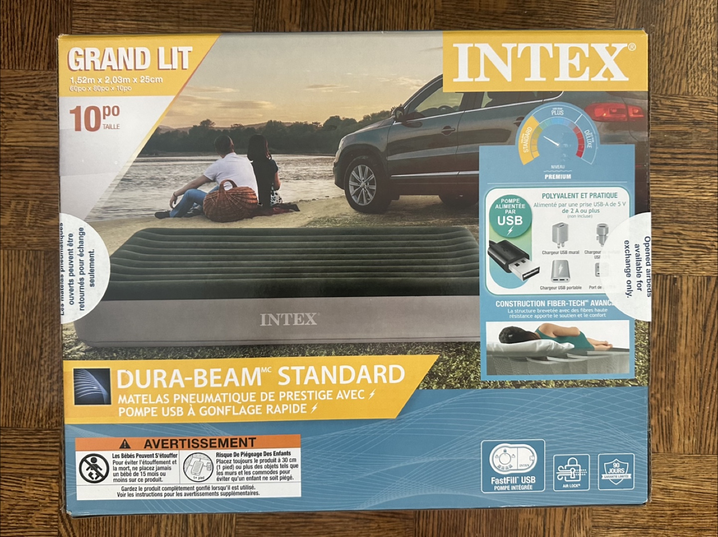 *Never Opened* Intex Dura-Beam Standard Queen Air Mattress - photo 3