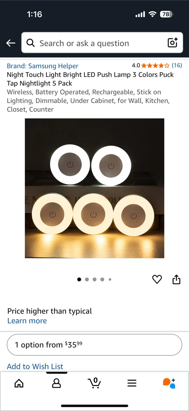 Samsung Helper LED Puck Lights 10ea image indicator(2)