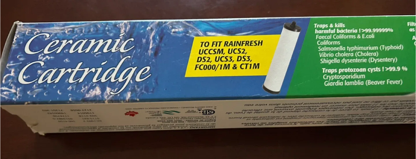 $4 New NIB Ceramic water filter cartridge Rainfresh purify thumbnail