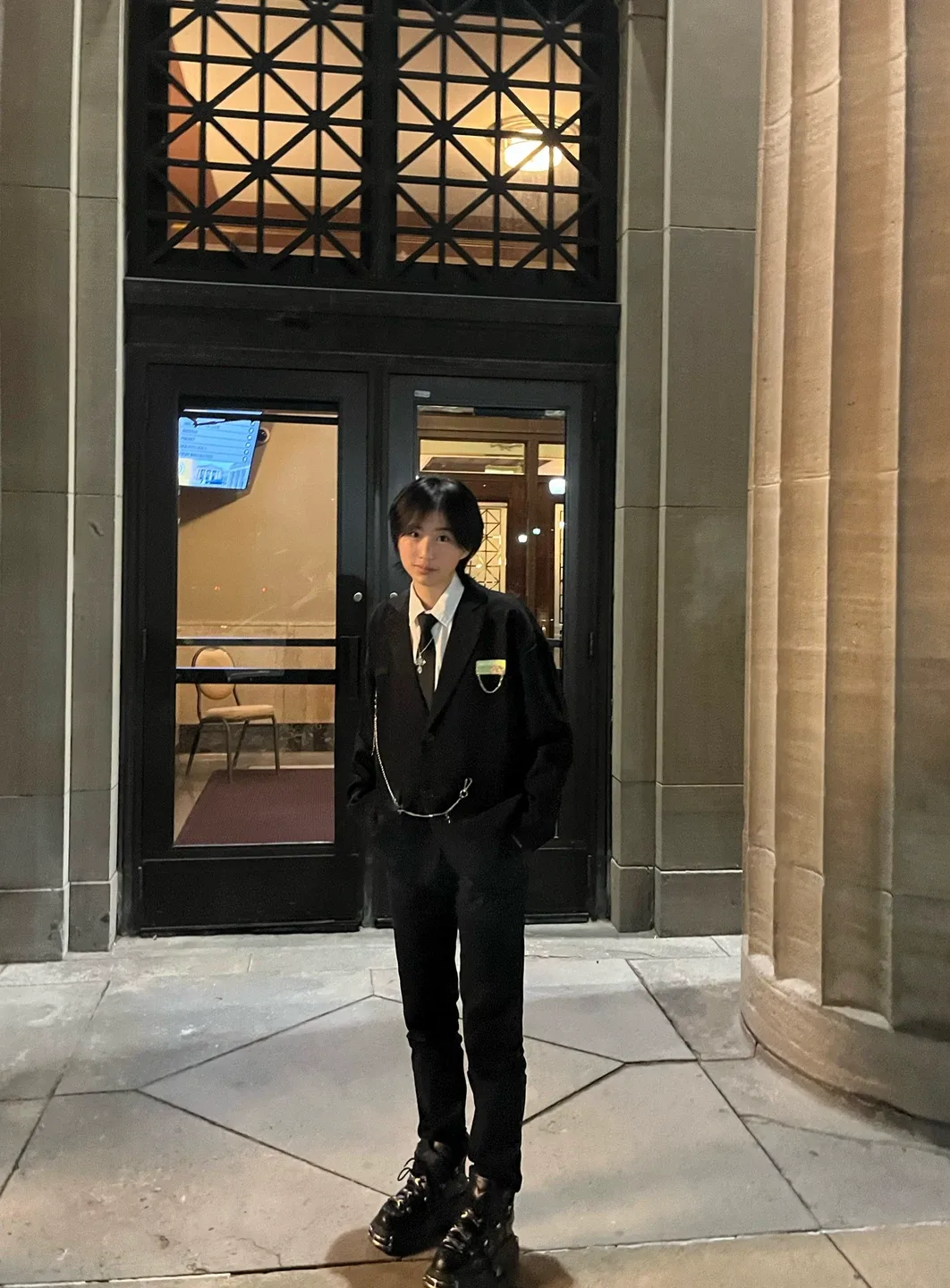 NEVER WORN Black Blazer with Chain Detail image indicator(3)