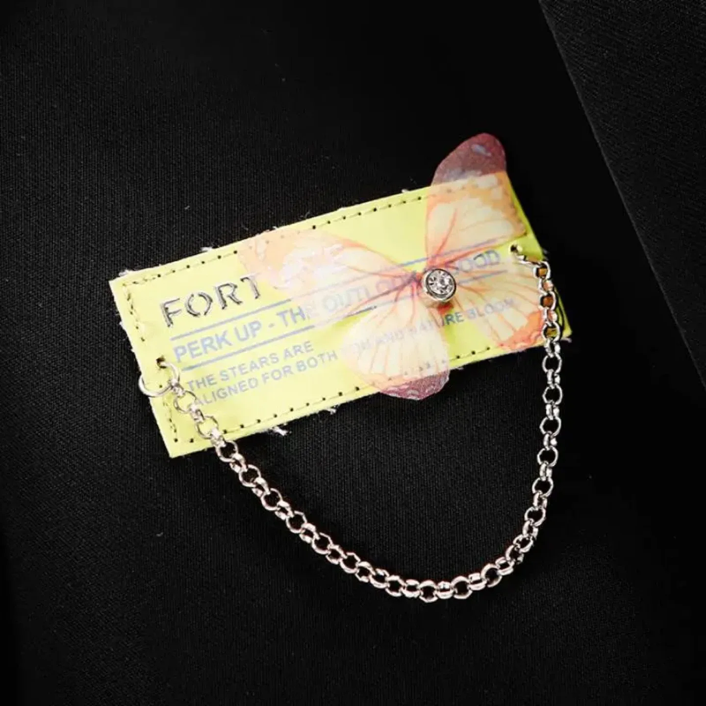 NEVER WORN Black Blazer with Chain Detail image indicator(5)