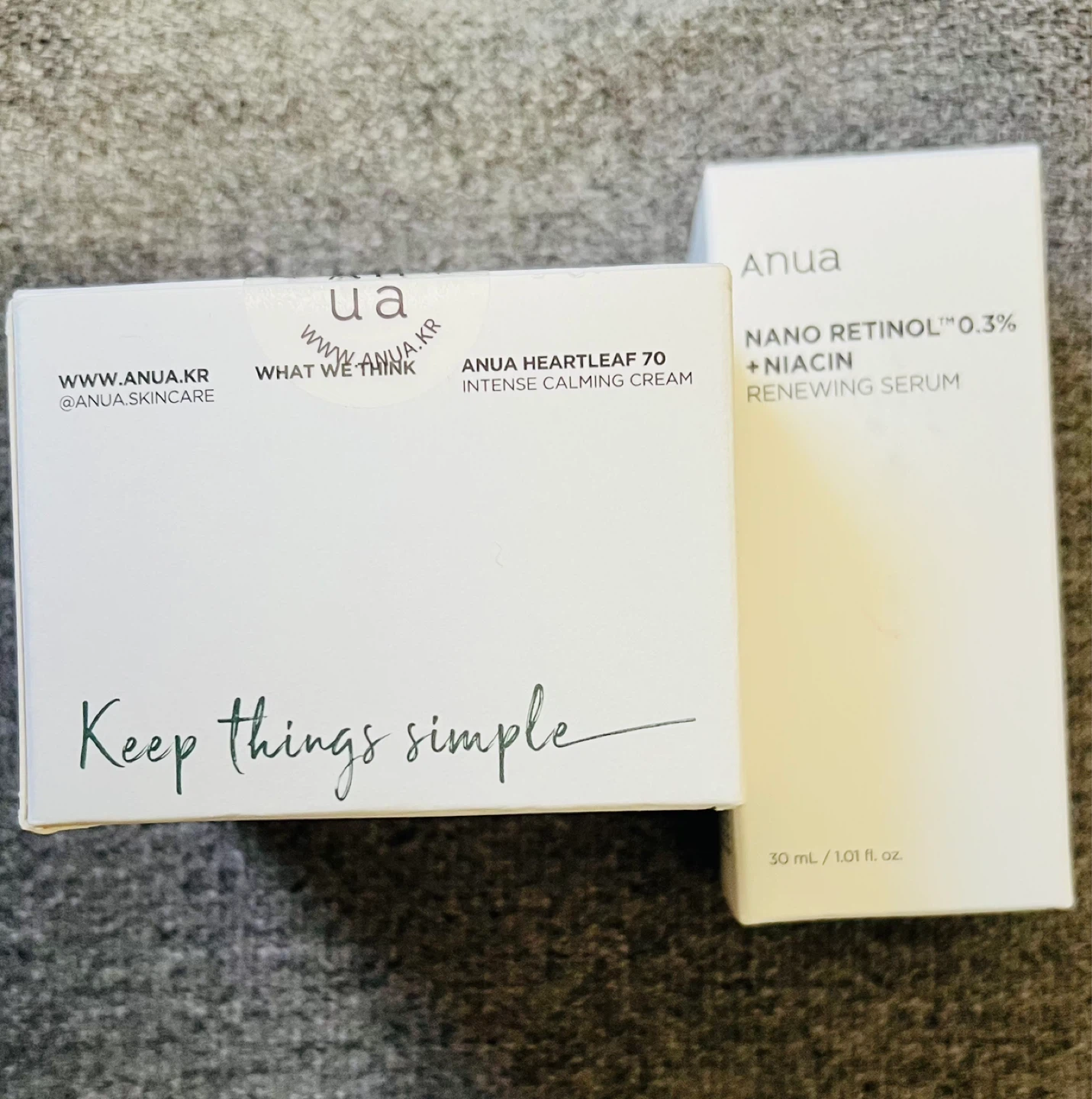Anua Retinol 0.3% + Niacin Renewing Serum & Calming Cream - photo 2