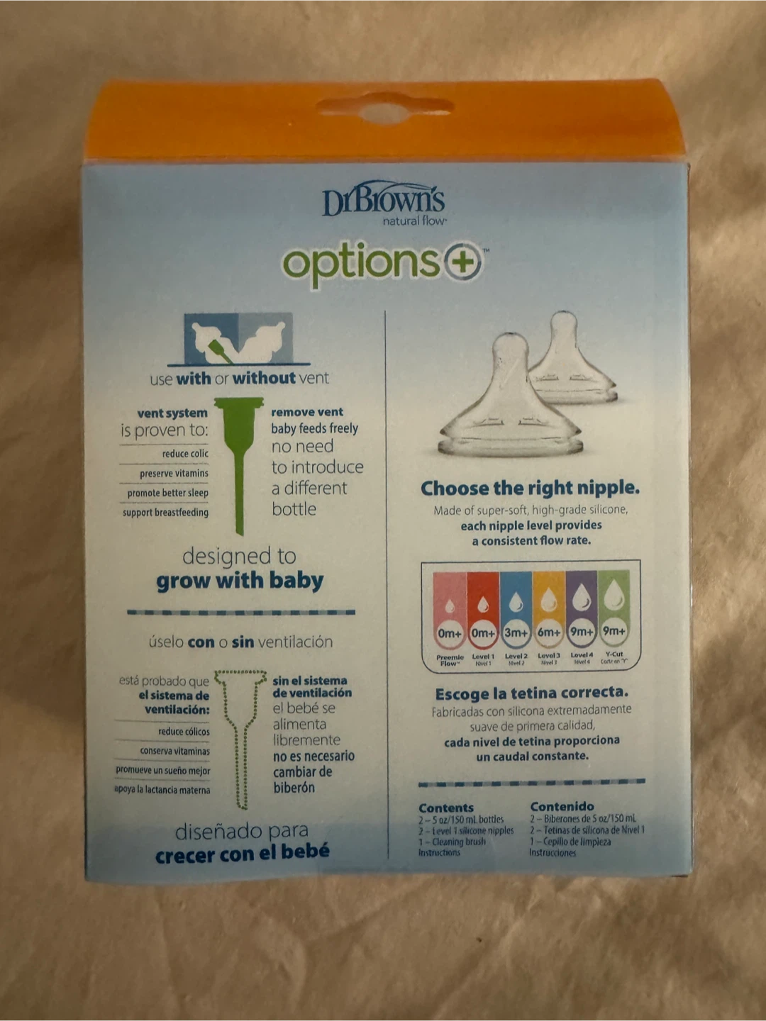 Dr Brown's Anti-Collic Wide-Neck baby bottle - 2 pack - photo 2