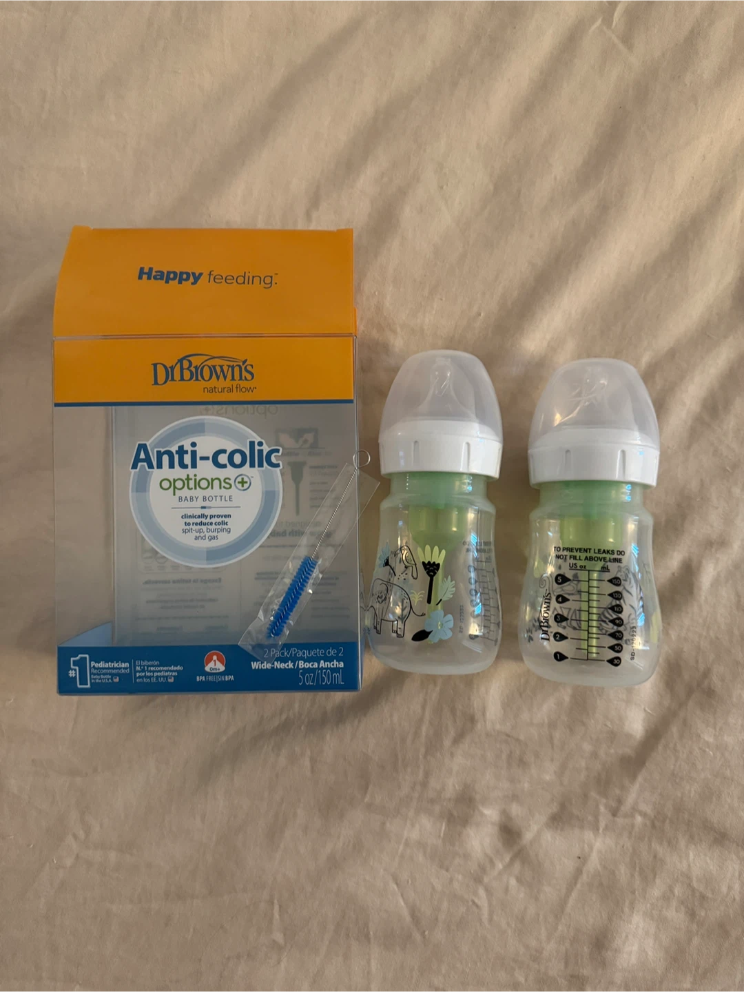 Dr Brown's Anti-Collic Wide-Neck baby bottle - 2 pack - photo 3