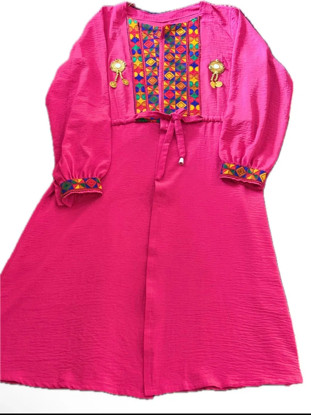 Pink Embroidered Dress image indicator(2)