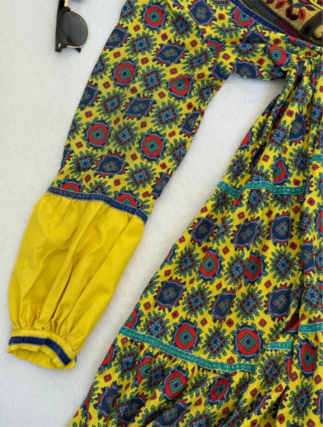 Yellow Patterned Dress image indicator(6)