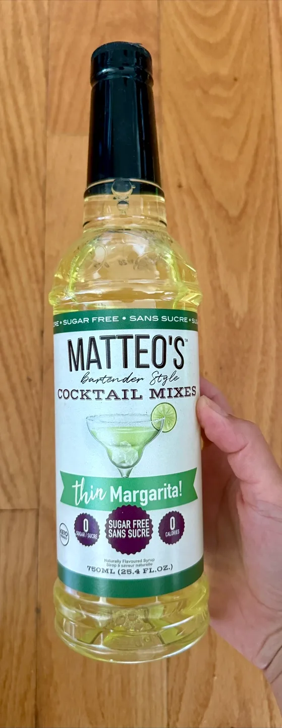 Matteo's Sugar Free Thin Margarita Cocktail Mix image indicator(3)