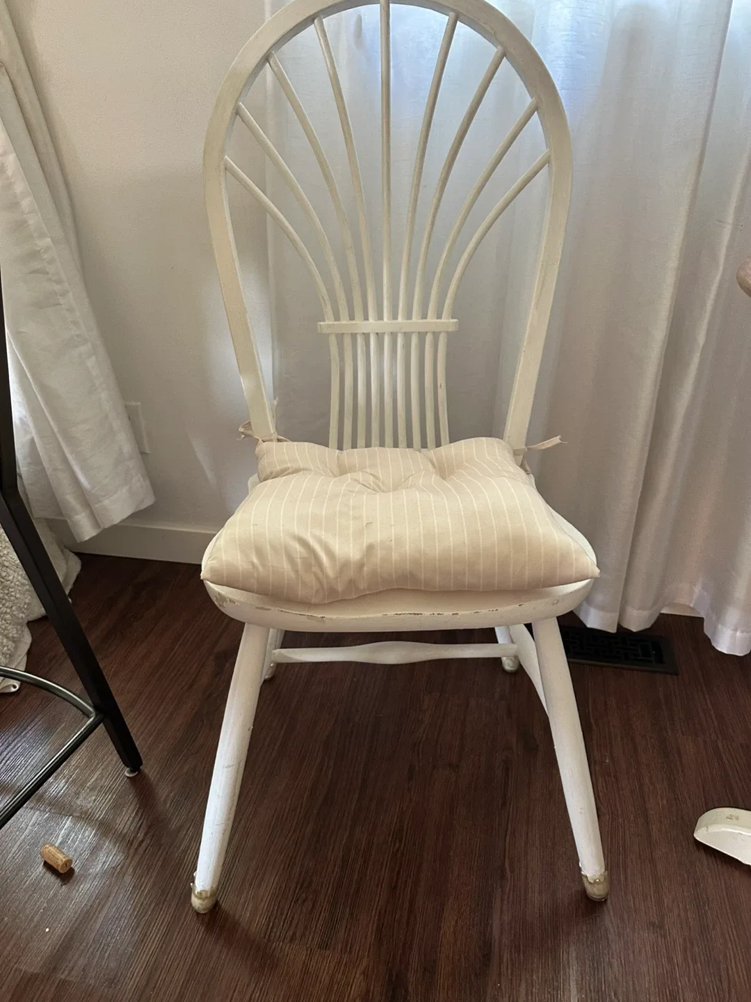 Round Wooden Dining Table with Two Chairs and Cushions image indicator(7)