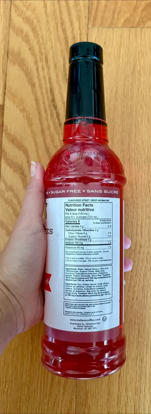 Matteo's Sugar Free Strawberry Daiquiri Cocktail Mixer image indicator(4)