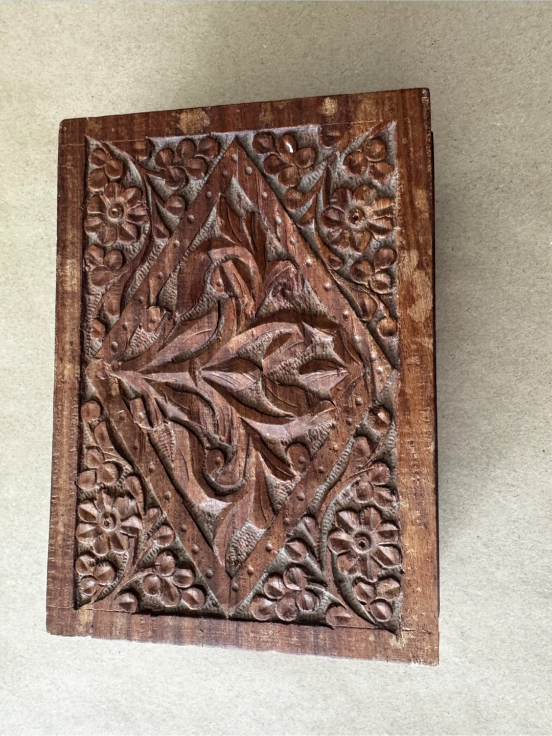 Carved Wooden Box - photo 3