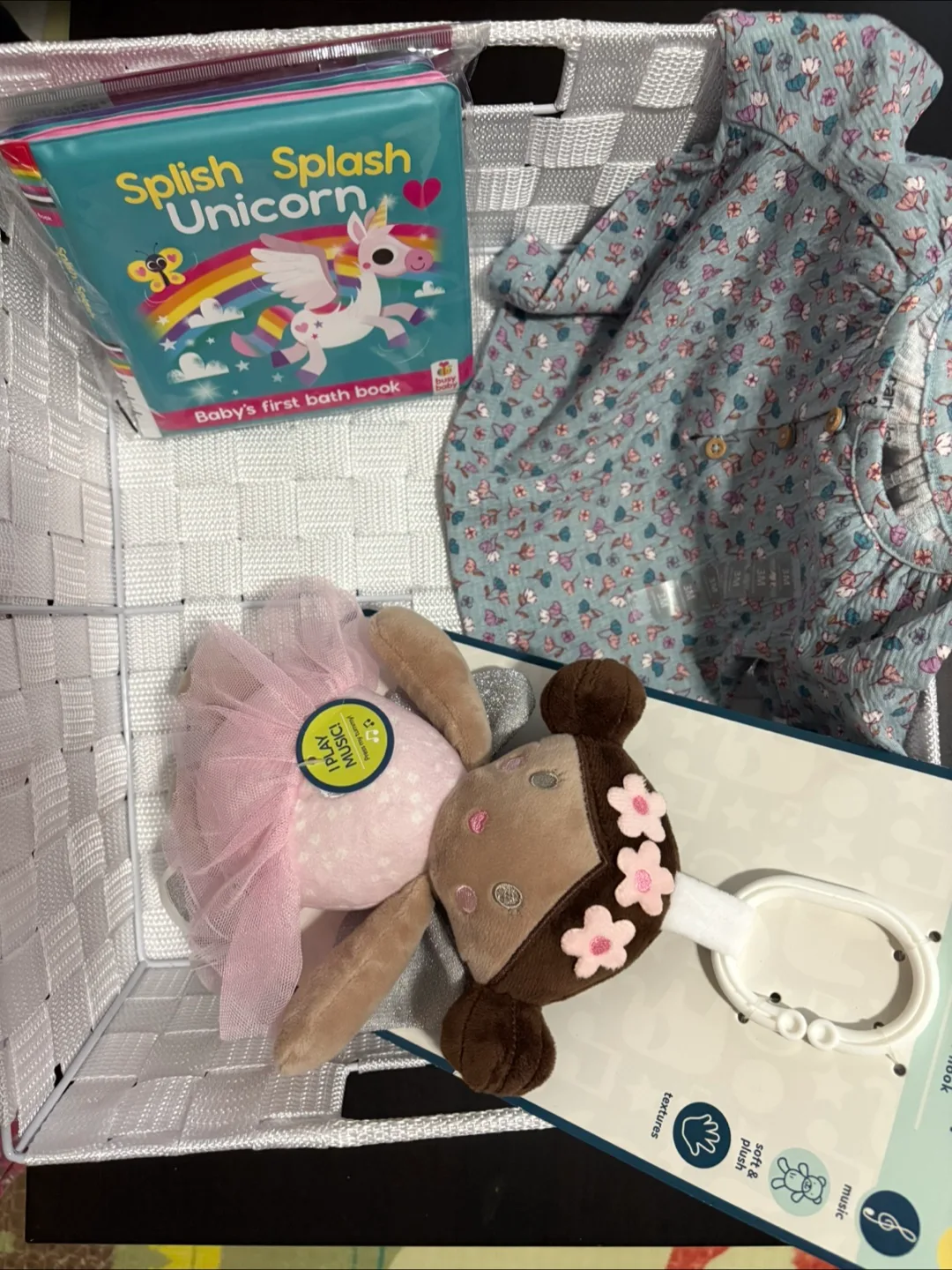 Baby Bundle: Bath Book, Clothes & Musical Toy thumbnail