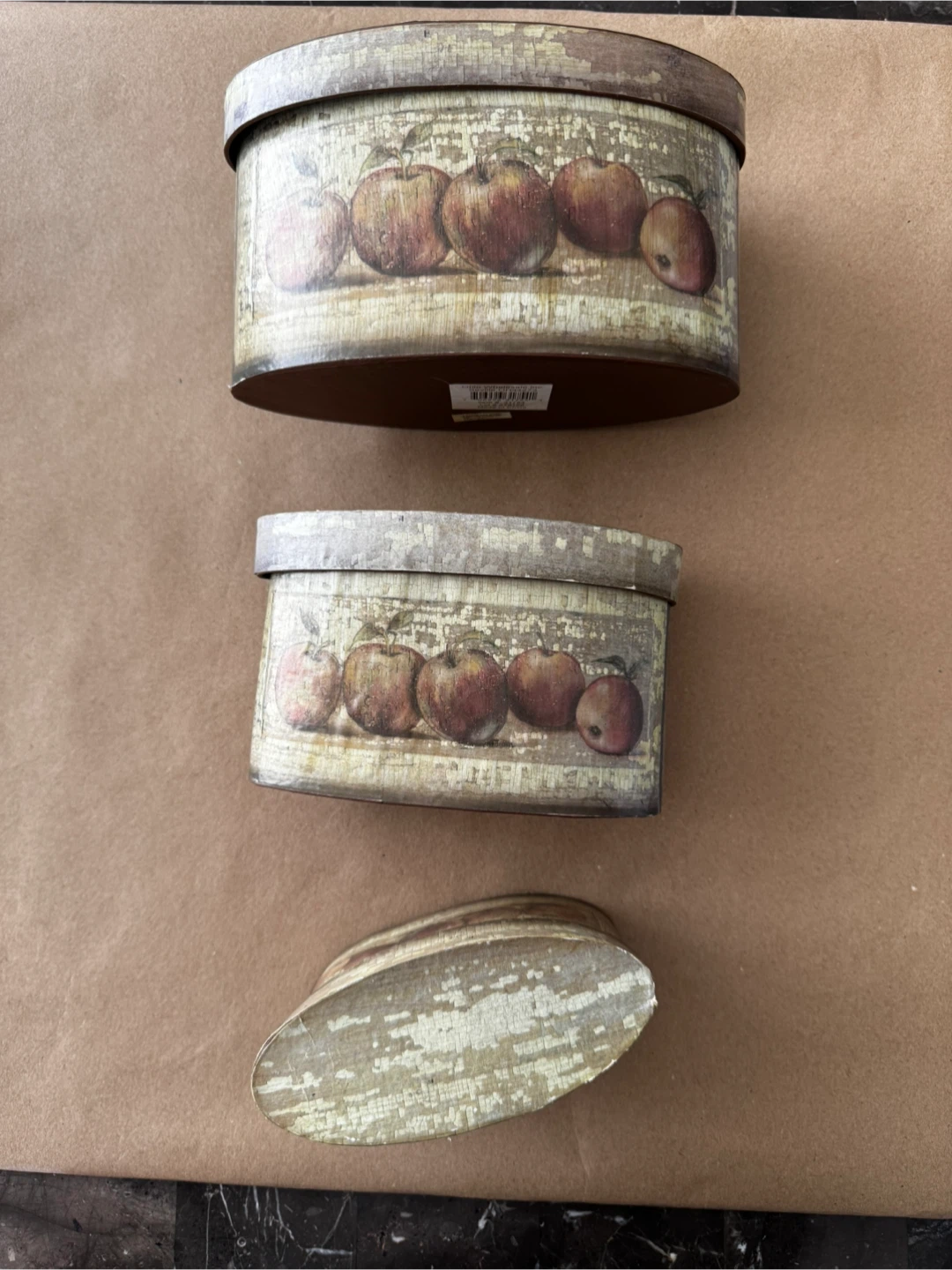 Decorative Apple Nesting Boxes - Set of 3 - photo 2