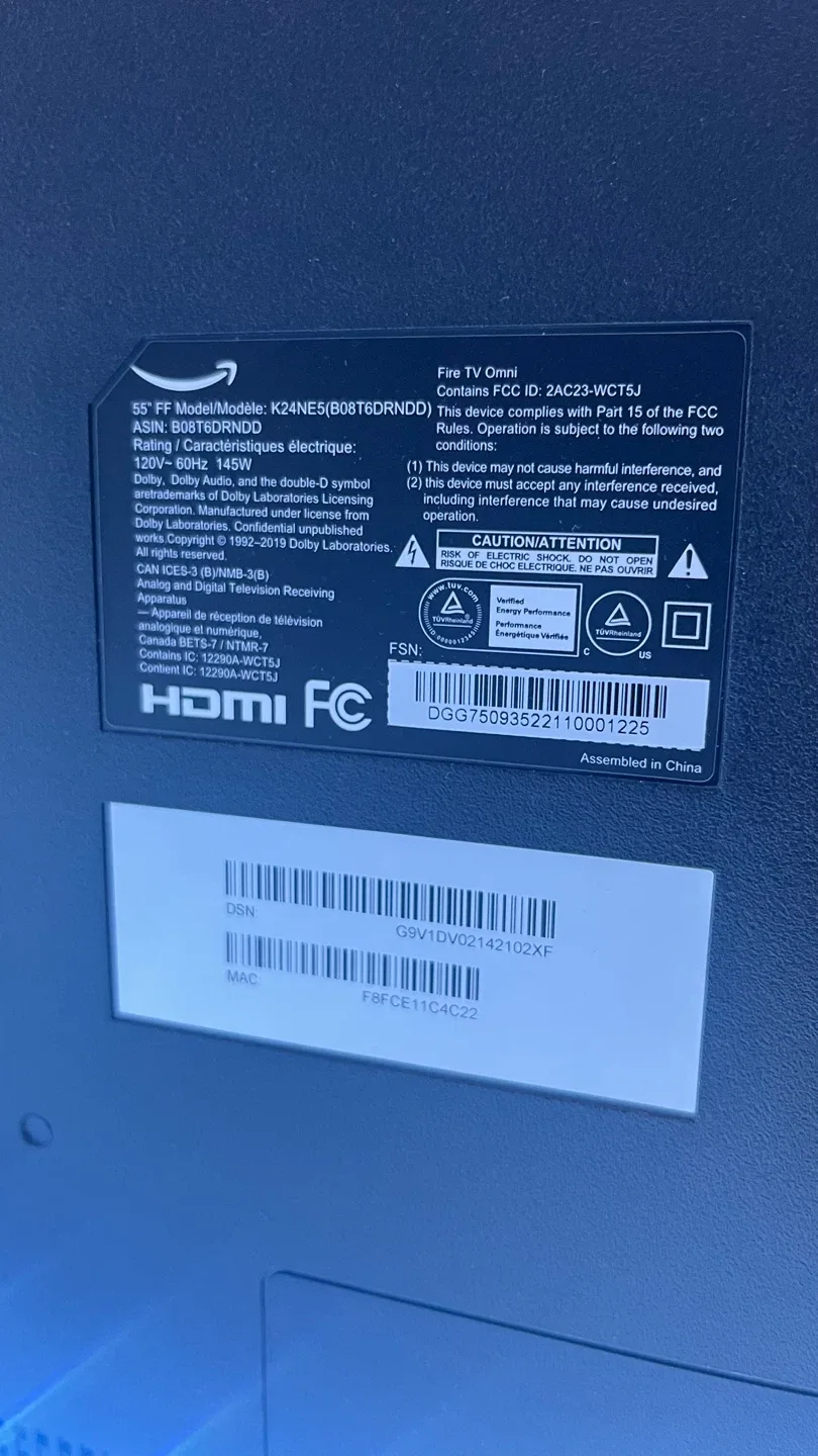 Amazon Fire TV 55" Omni Series + Govee TV LED Backlight image indicator(6)