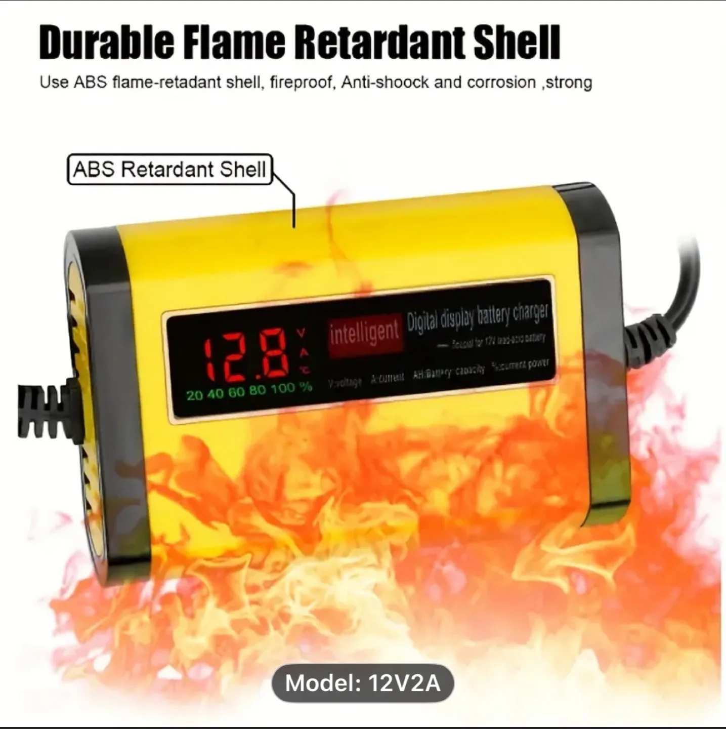 1pc WANHENGYA 12V 2A Digital LCD Battery Charger thumbnail
