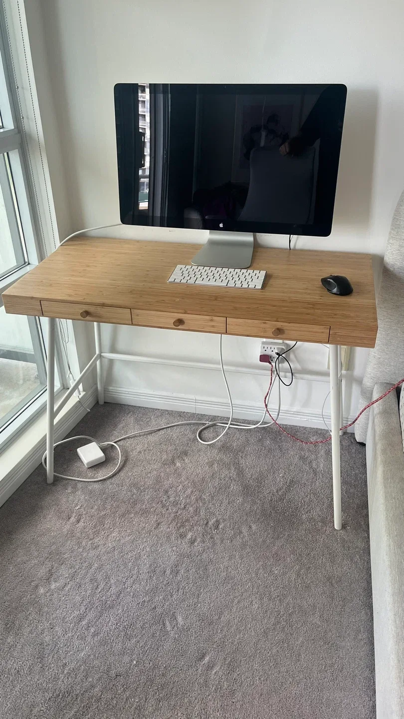 IKEA LILLÅSEN Bamboo Desk image indicator(2)