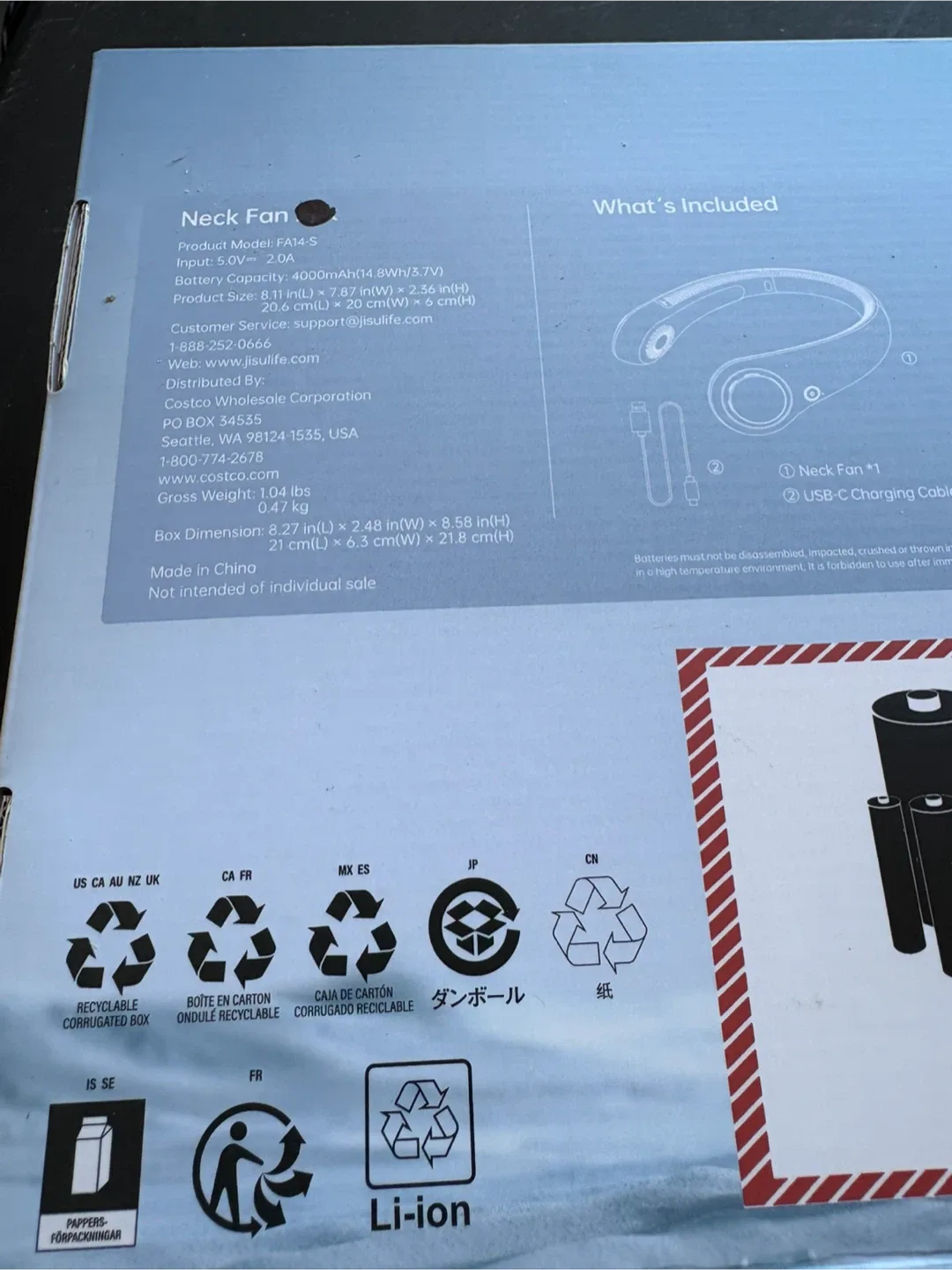New Jisulife Portable Neck Fan FA4-S image indicator(3)