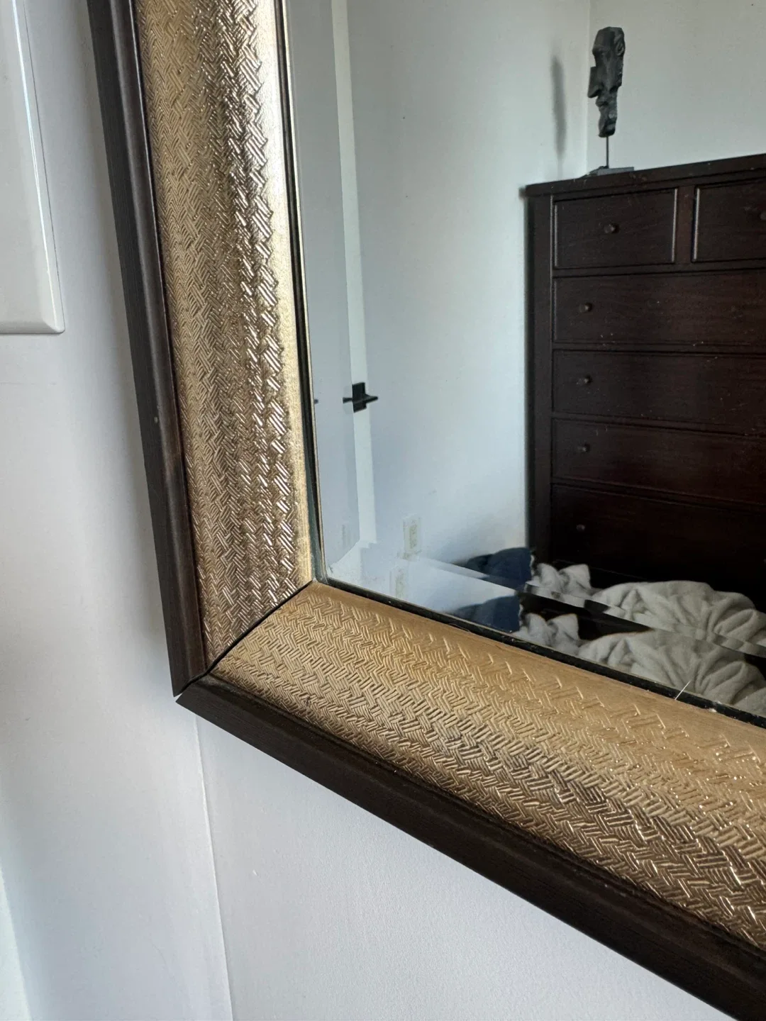 Framed Wall Mirror - Gold & Brown image indicator(2)