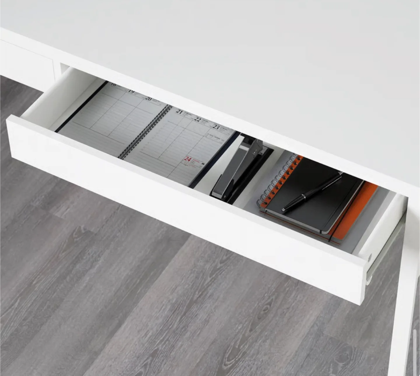 IKEA Micke Desk with Drawers - White image indicator(4)