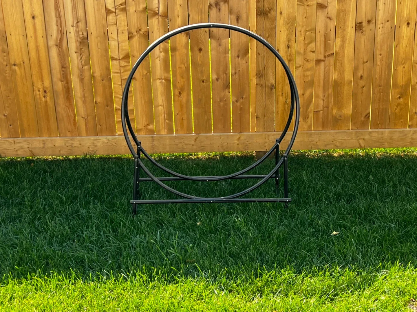 Metal Circle Firewood Storage Stand thumbnail