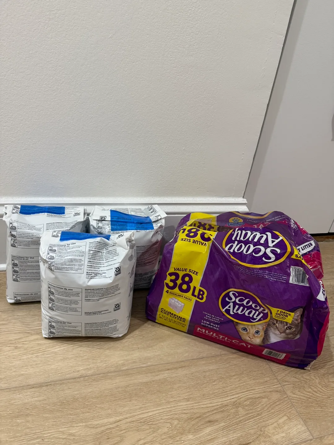 Scoop Away Cat Litter 3 Resealable Packs