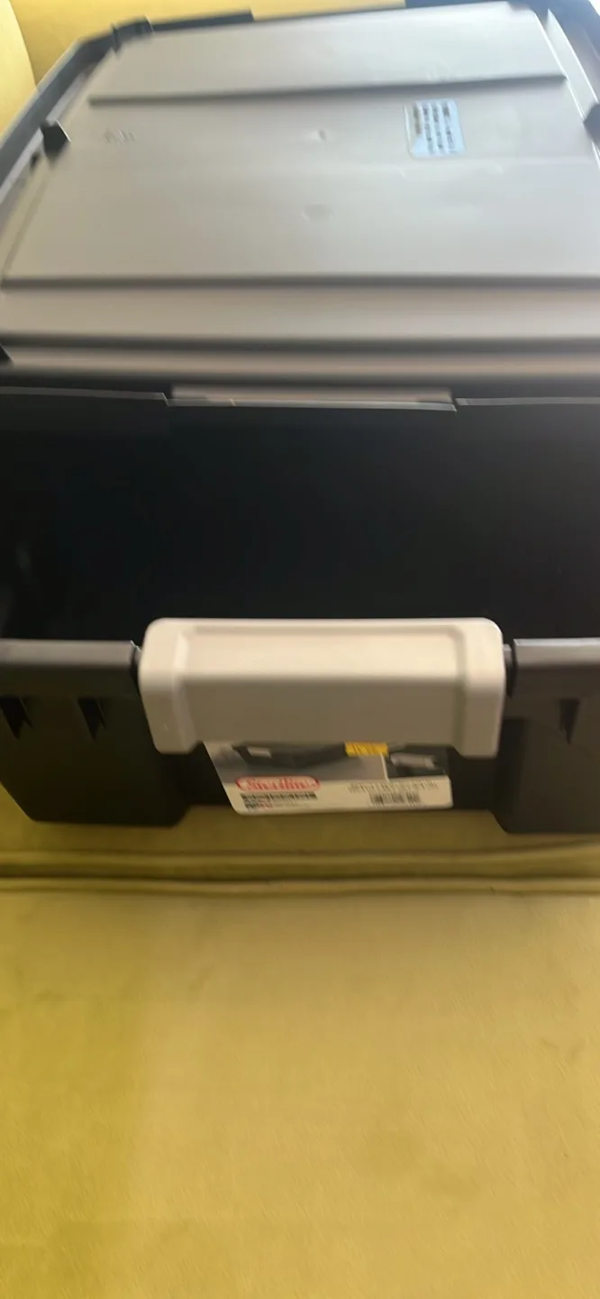 Sterilite 10 Gal Storage Box - Black image indicator(2)