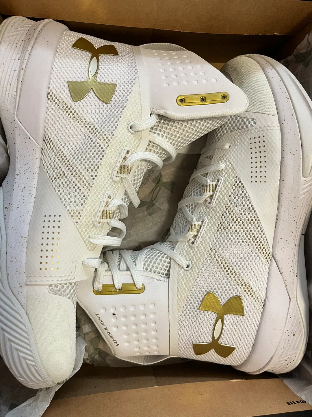 Under Armour Highlight Ace 2.0 White/Gold Shoes thumbnail