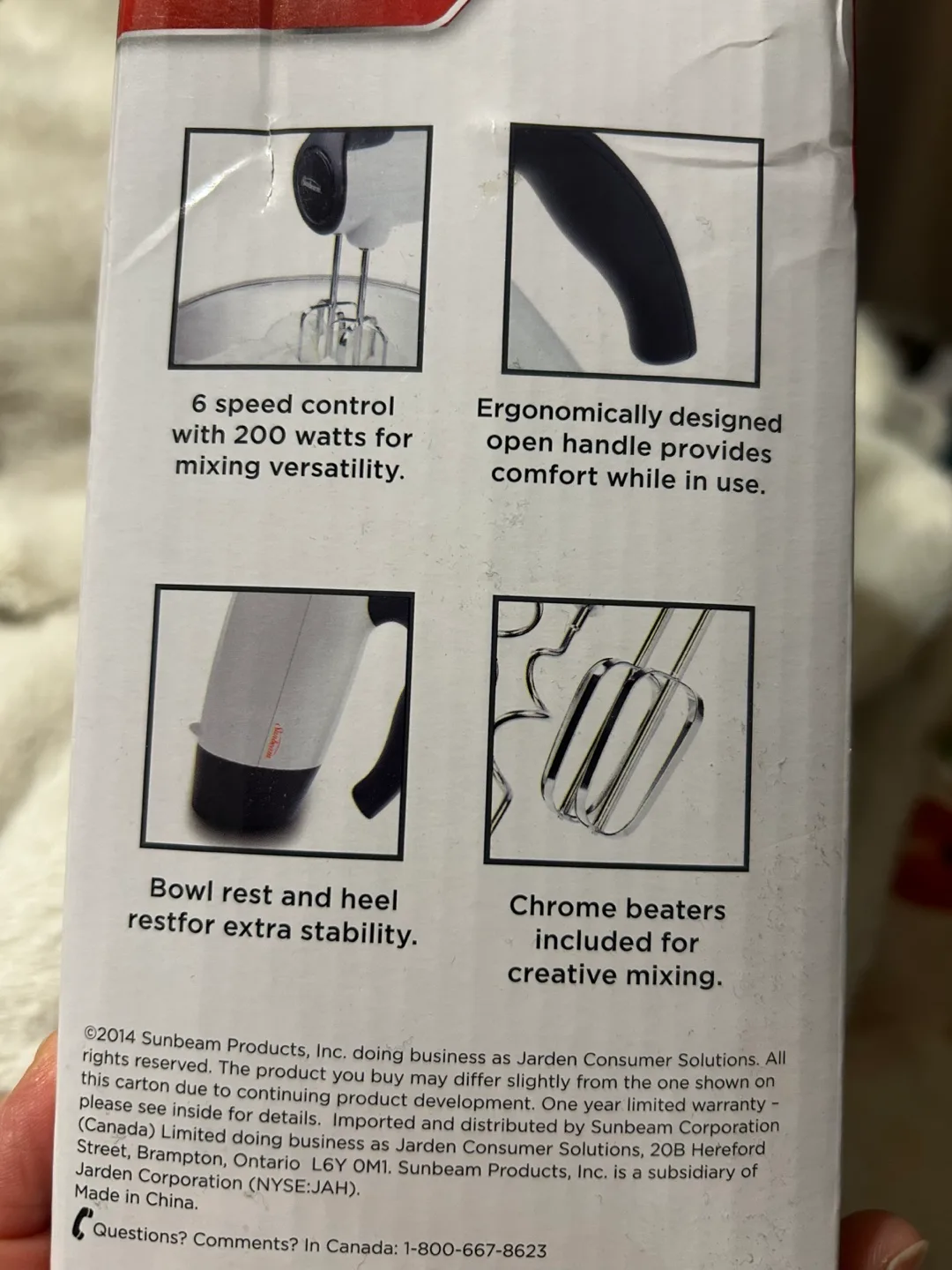 Sunbeam Mixmaster Hand mixer image indicator(2)