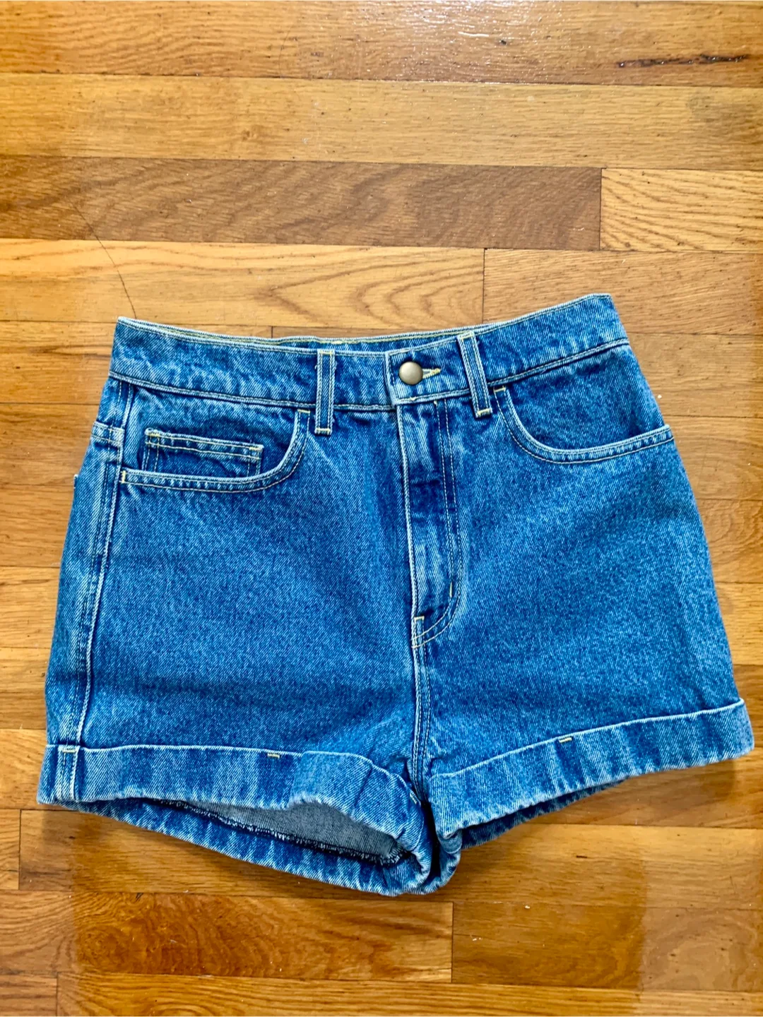 American Apparel Denim Jean Shorts thumbnail