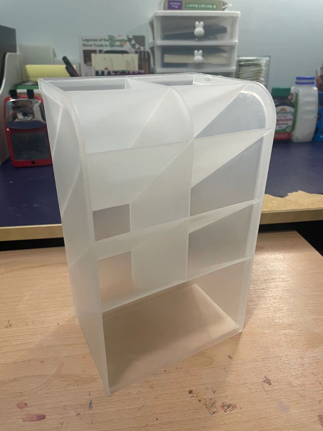 Clear Plastic Desk Organizer