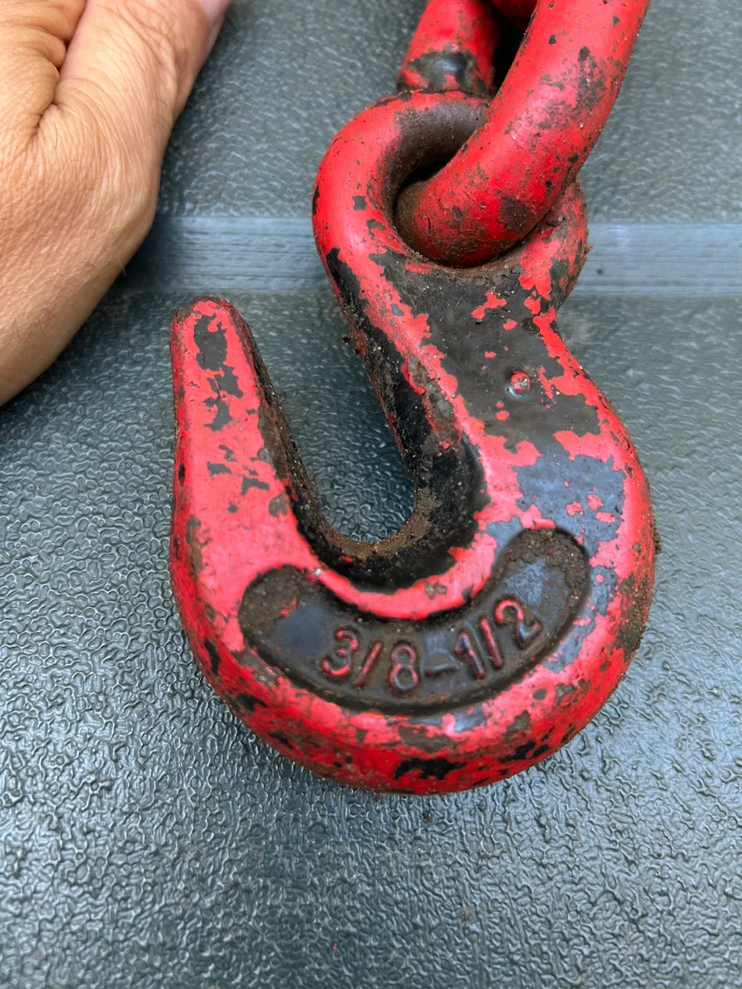 $2 Tool ratchet chain binder hook 3/8" - 1/2" chains image indicator(3)