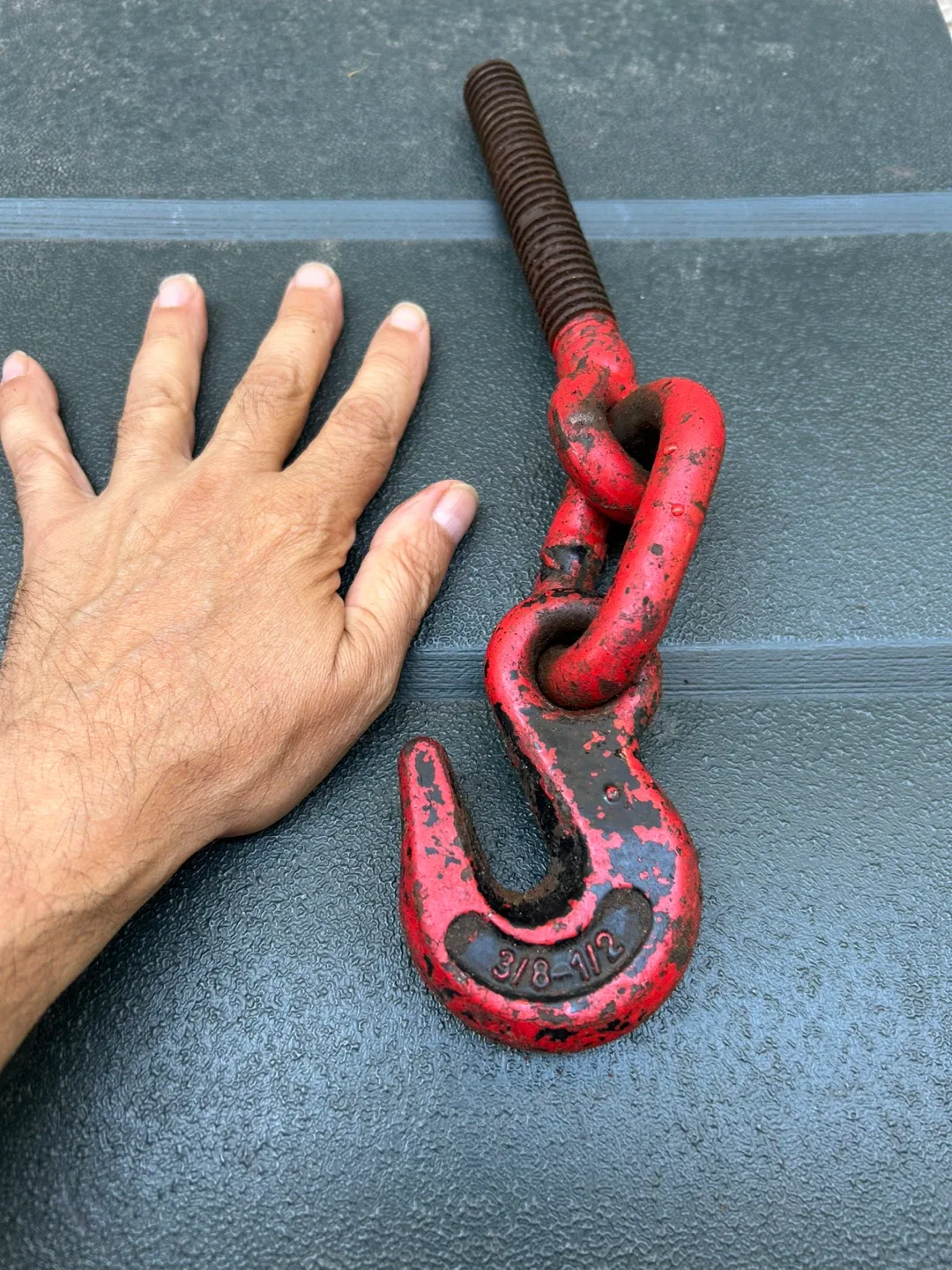 $2 Tool ratchet chain binder hook 3/8" - 1/2" chains image indicator(2)