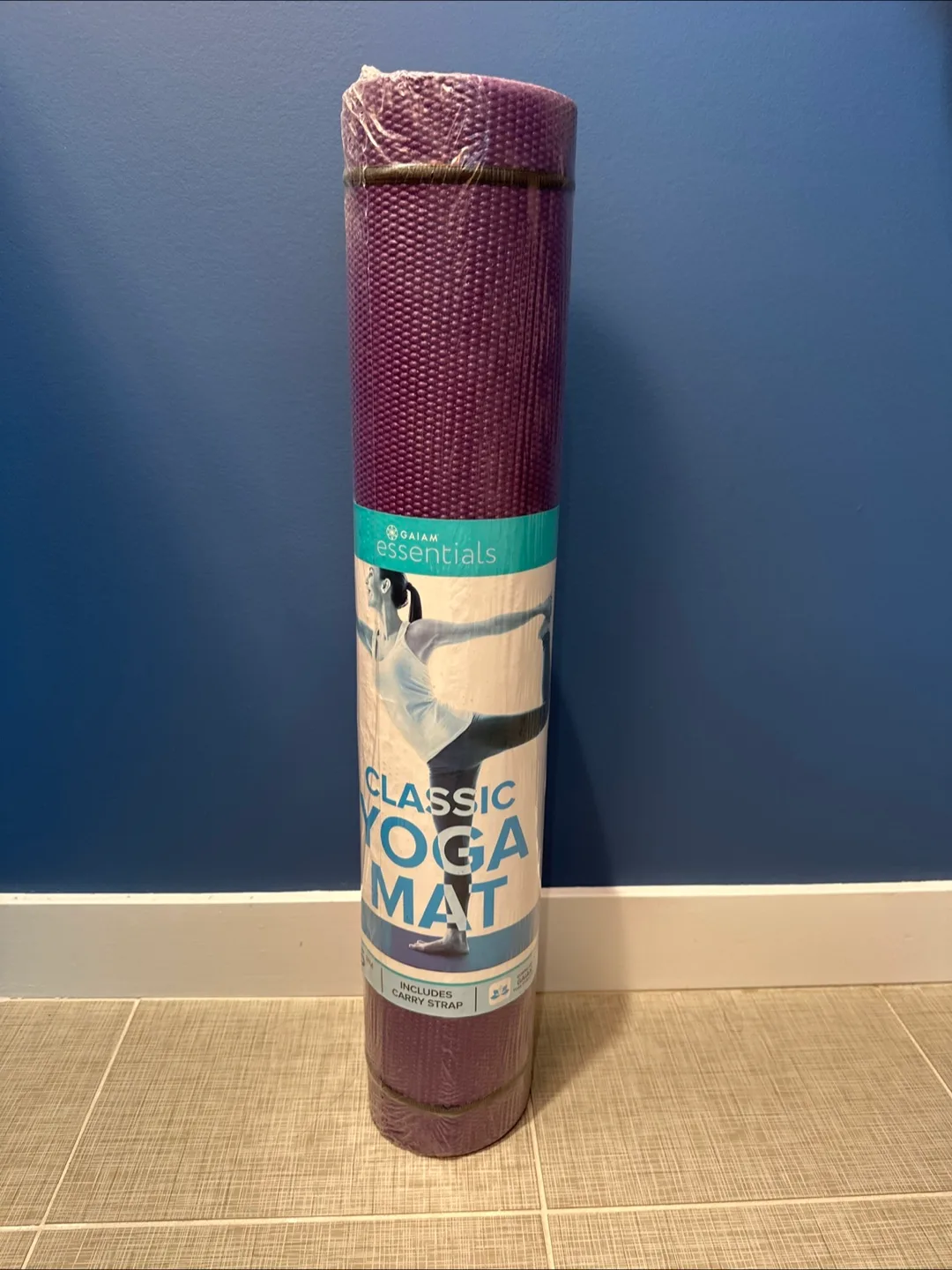 New Gaiam Essentials Classic Yoga Mat 6mm thumbnail