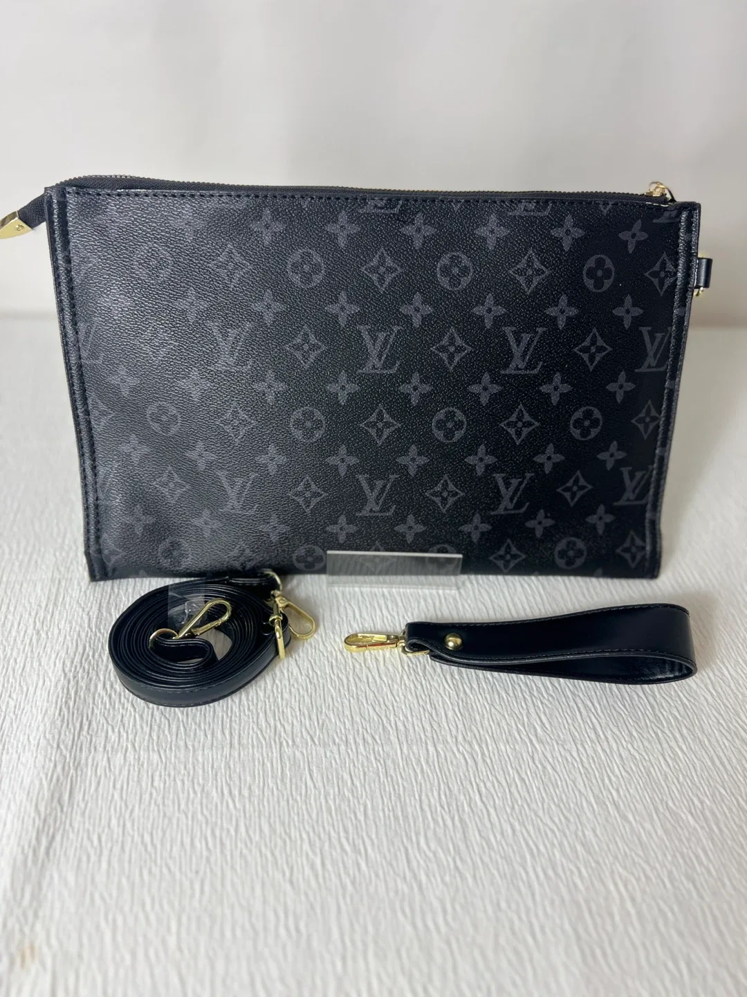 Louis Vuitton Inspired Clutch with Straps thumbnail