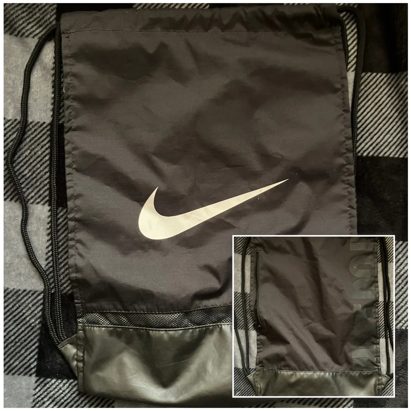 (Nike) Black Drawstring Bag thumbnail