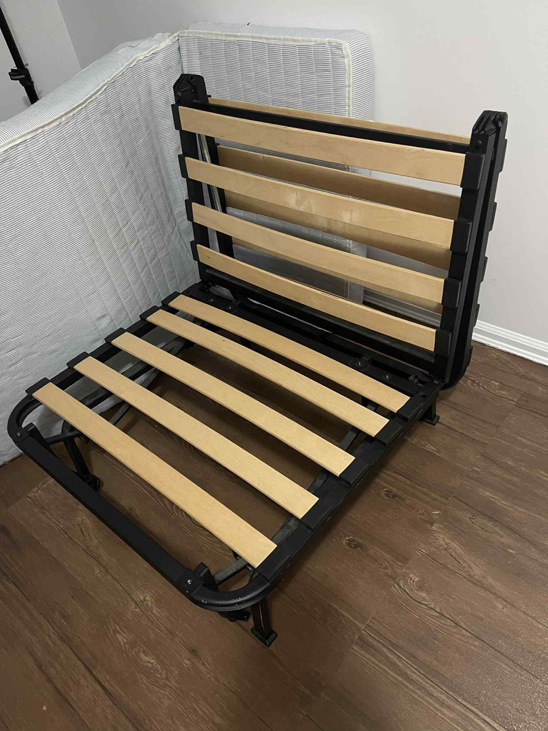 Folding Bed Frame with Red Cushion - photo 2
