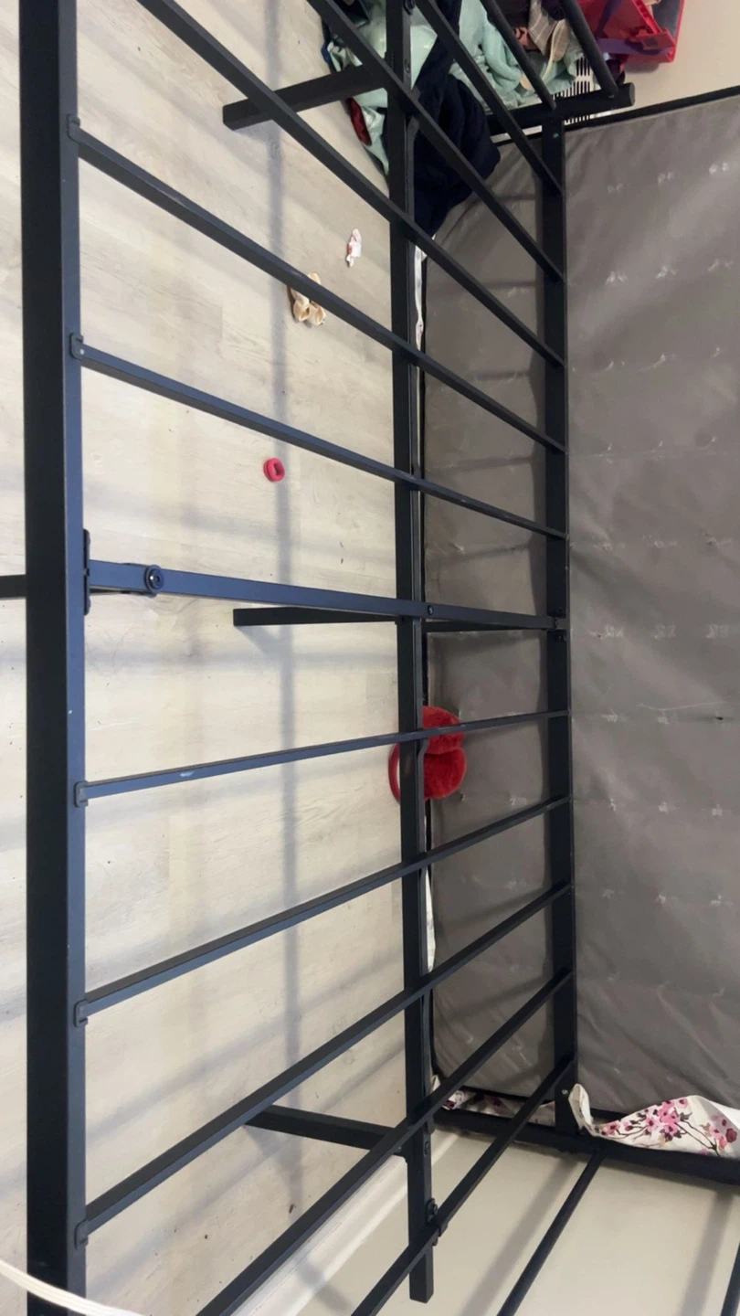 Metal Bed Frame - Black (Queen size) - photo 3