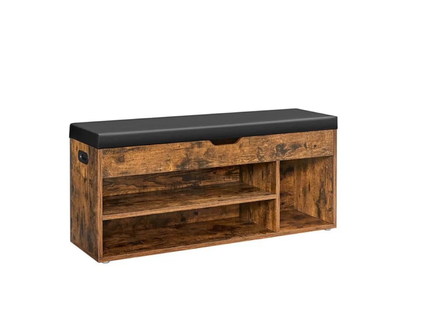 Rustic Brown Shoe ottoman Bench with Storage thumbnail