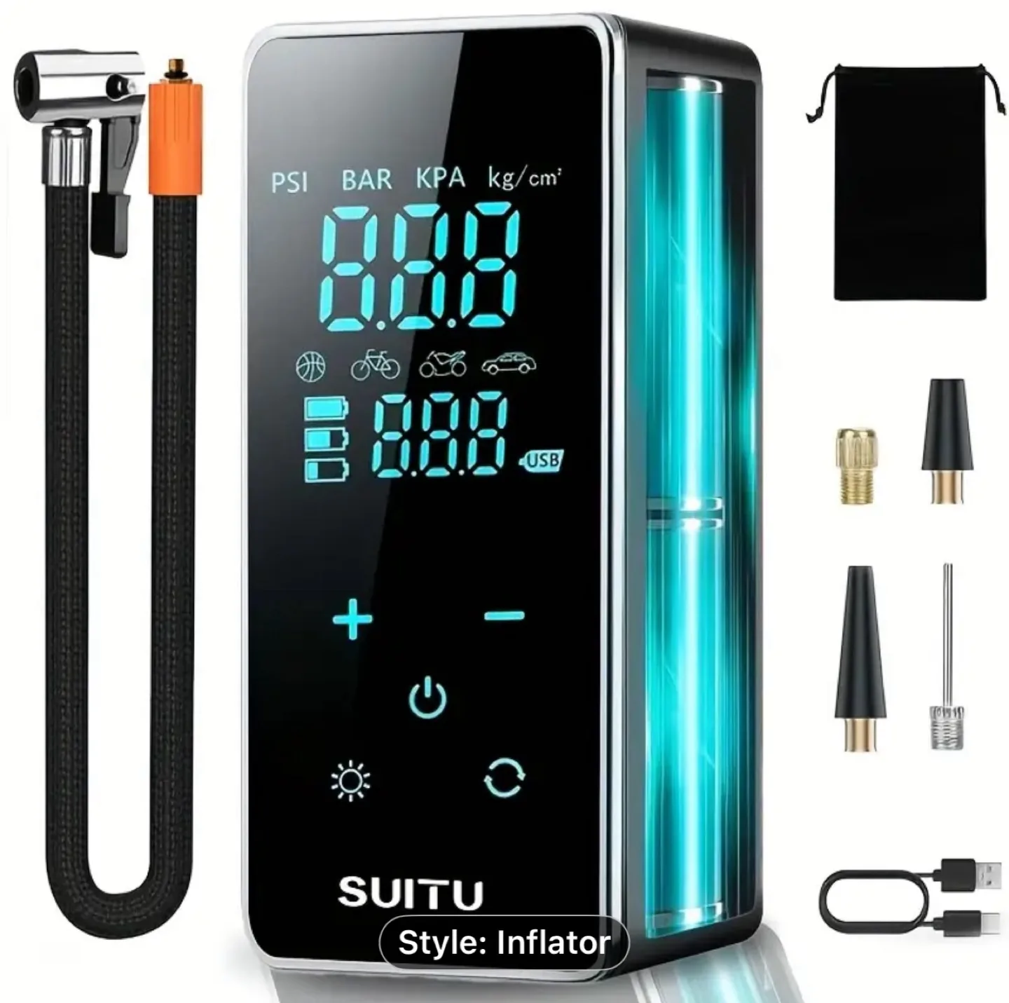 Portable Inflator Pump, Compact Air Compressor thumbnail