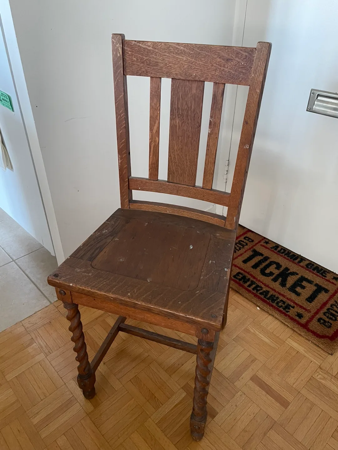Vintage Wooden Twist Chair thumbnail