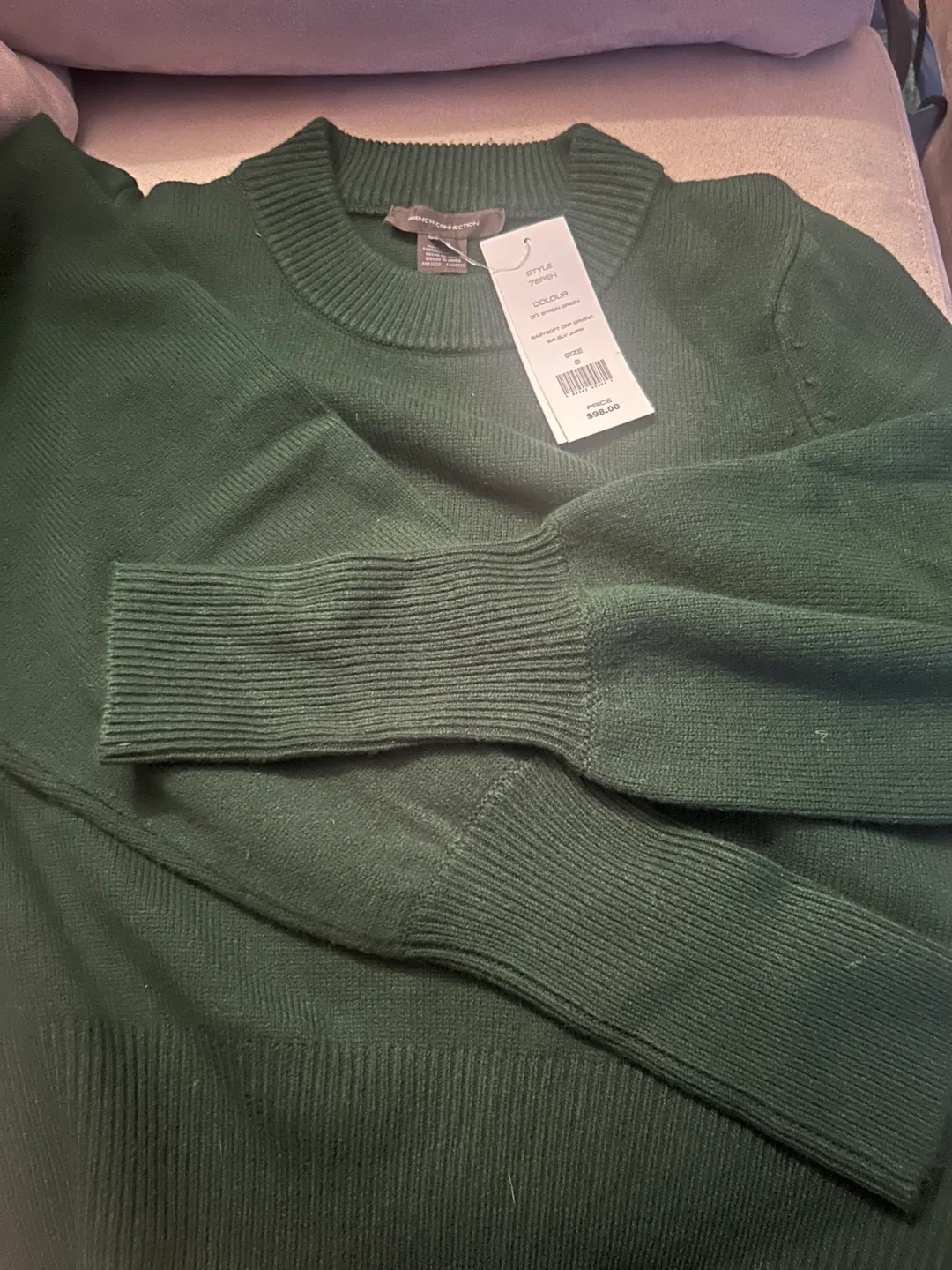 French Connection Byron Green Sweater - Size S thumbnail