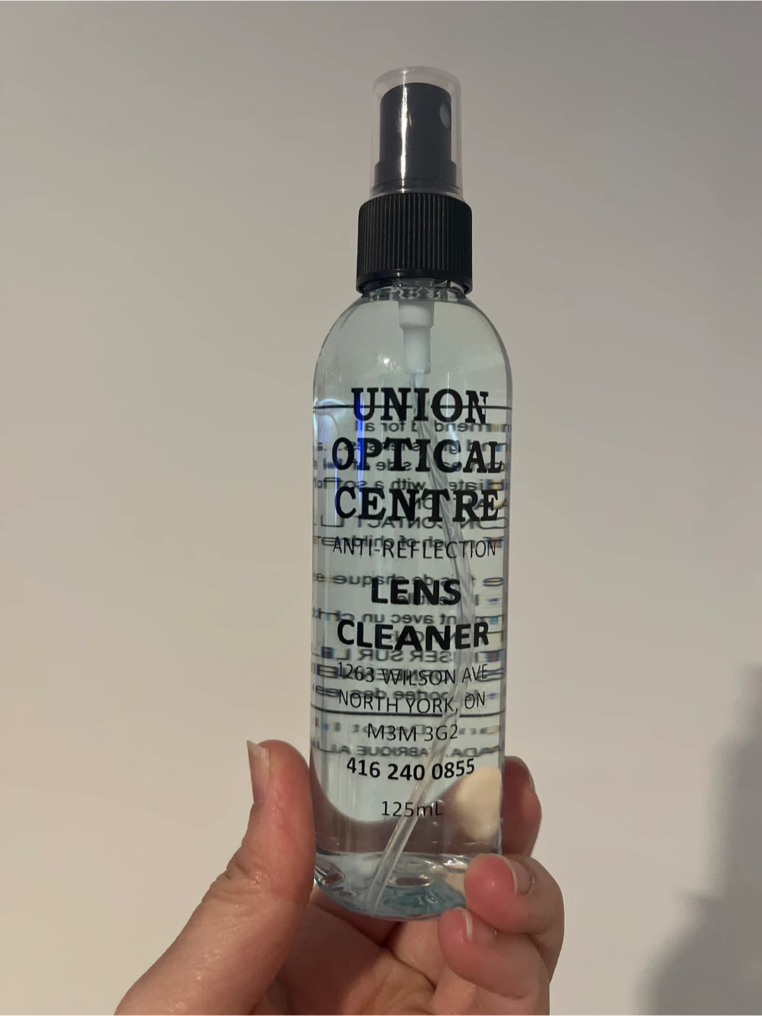 Union Optical Centre Lens Cleaner - 125ml