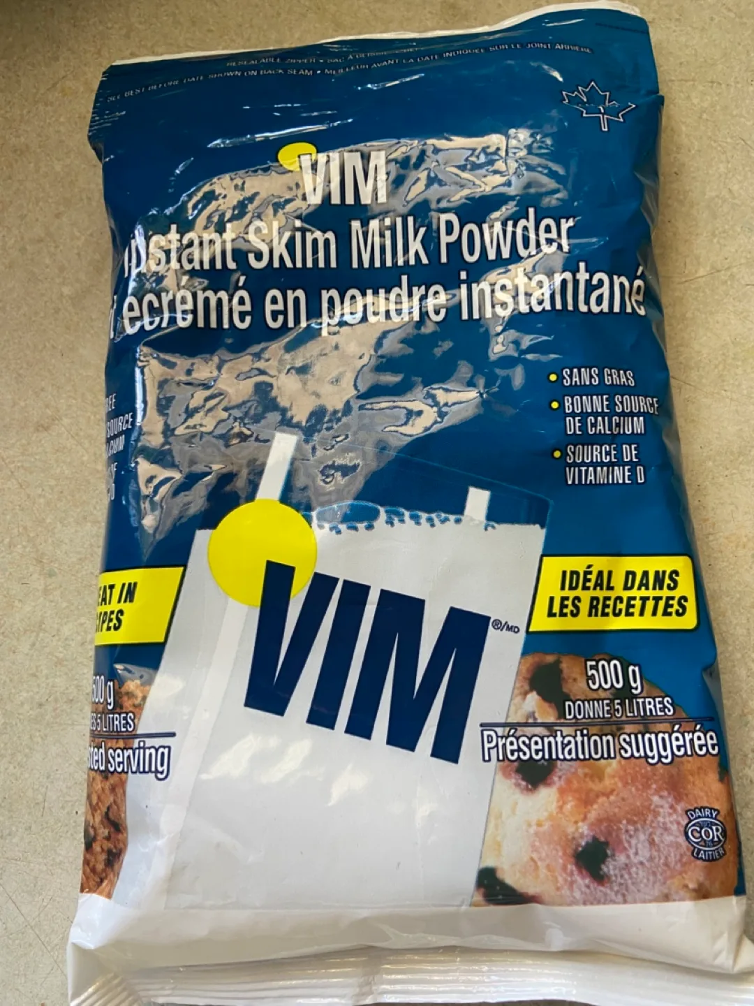 VIM Instant Skim Milk Powder 500g thumbnail