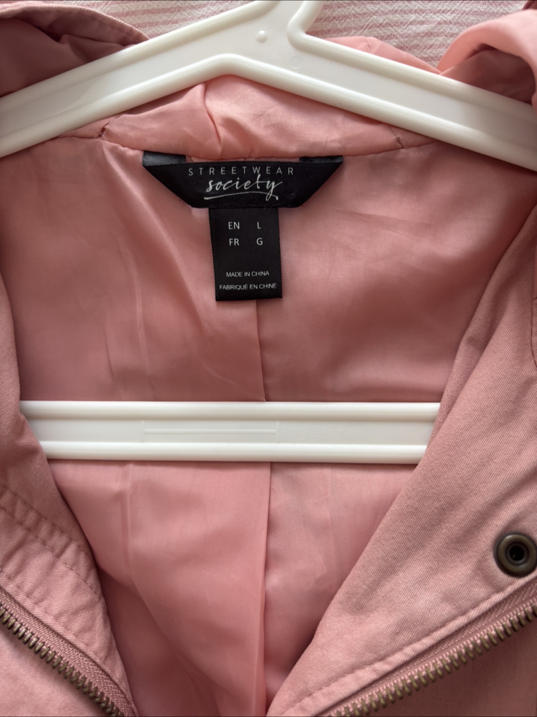 Society Streetwear Pink Jacket - Size L - photo 4