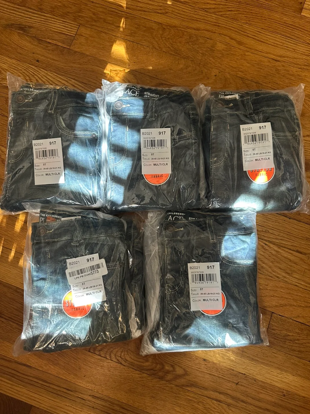 New Children's Place Straight Jeans 5T comes with 2 pairs image indicator(2)