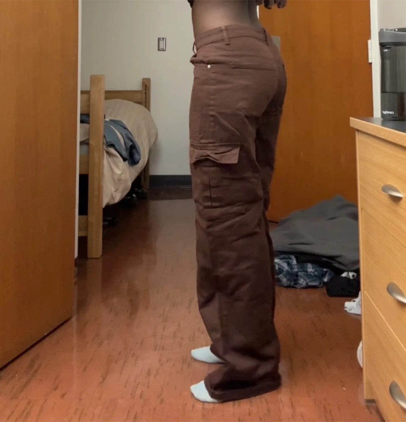 Brown Cargo Wide Leg Pants thumbnail