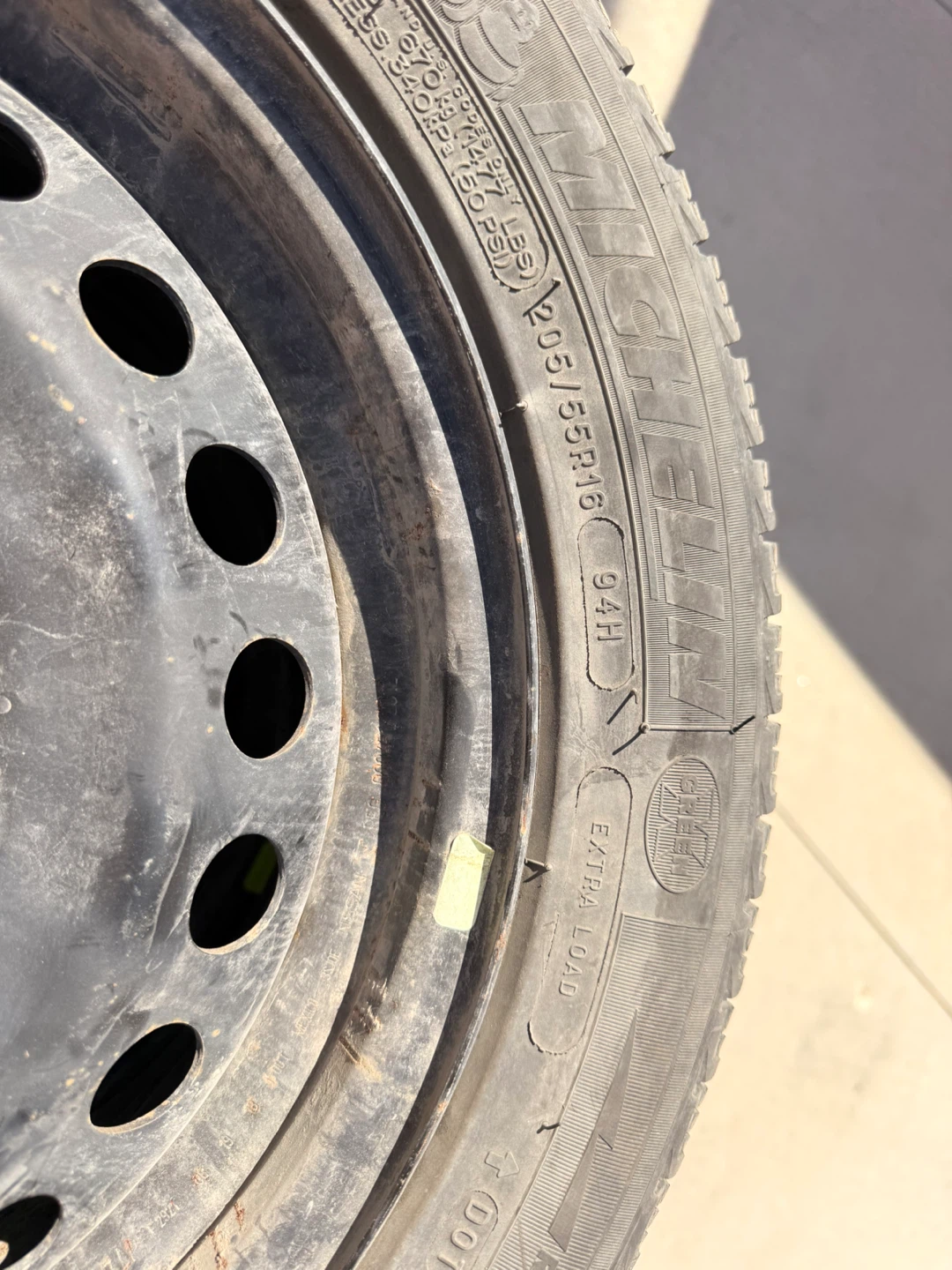 Michelin X-ICE SNOW 205/55R16 Winter Tires w/ Steel Rims - photo 2
