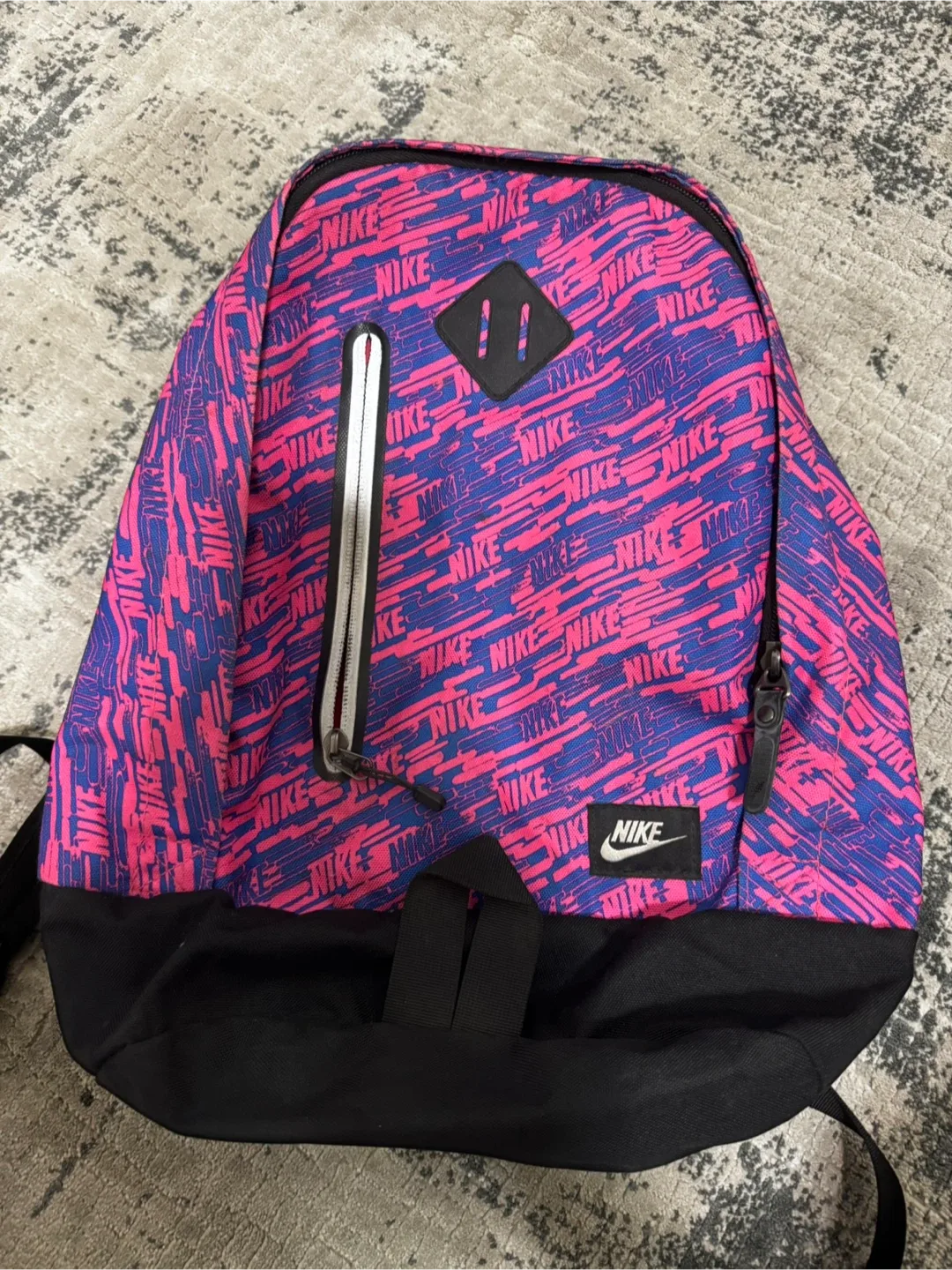 Nike Backpack - Pink and Blue Pattern thumbnail