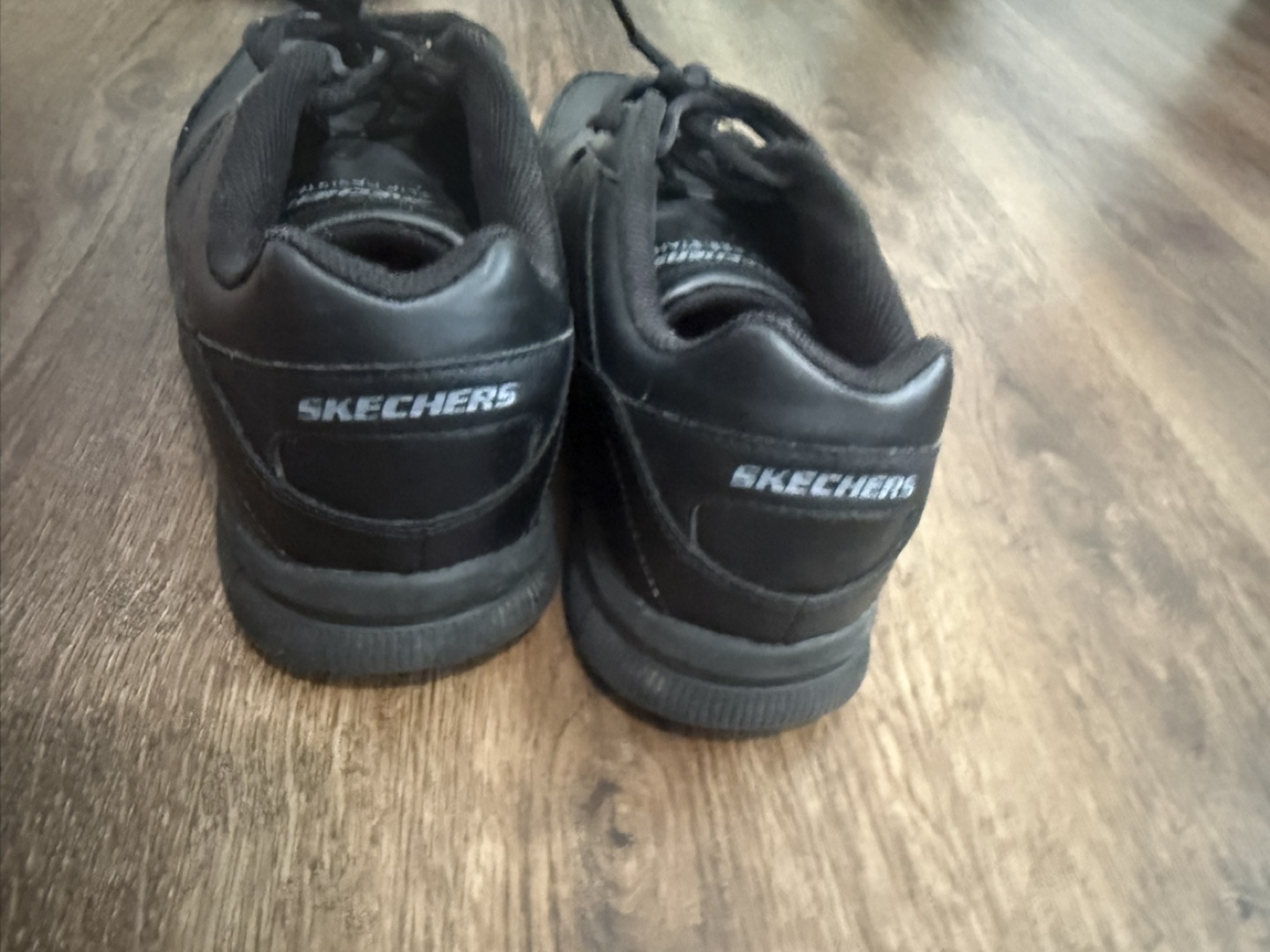 Skechers Black Leather Shoes US 10