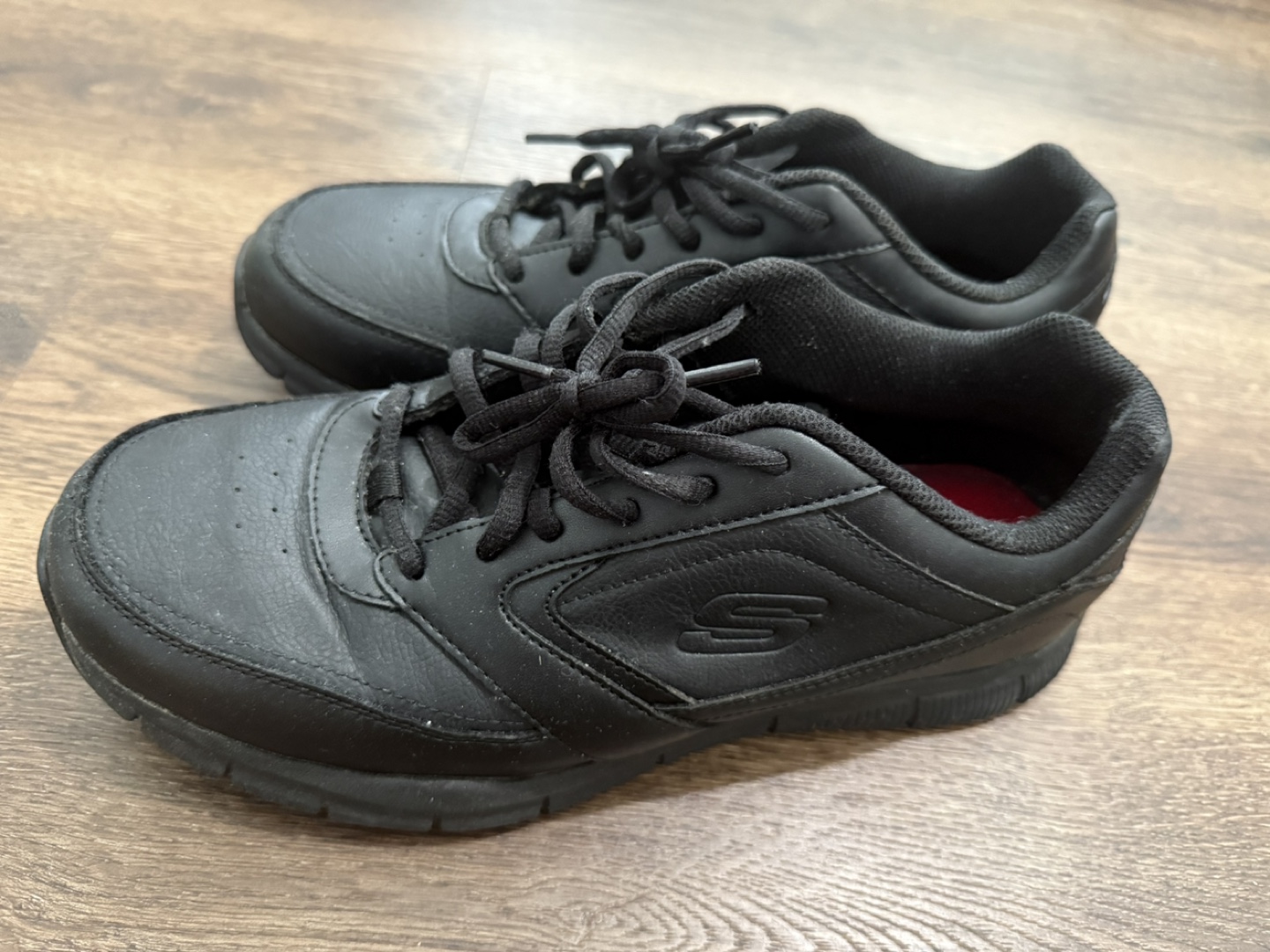 Skechers Black Leather Shoes US 10 - photo 3